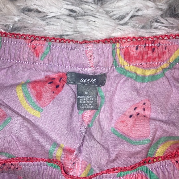 EUC AE Aerie Pink Watermelon Sleep Shorts Size M - Picture 3 of 4